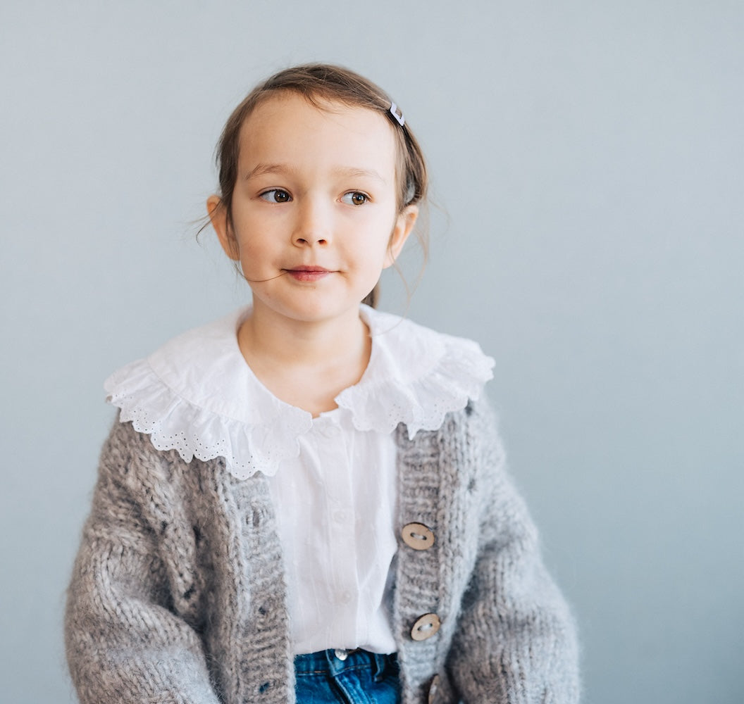 Polka Dot Cardi von Midori Hirose mit Borstet Alpakka 4