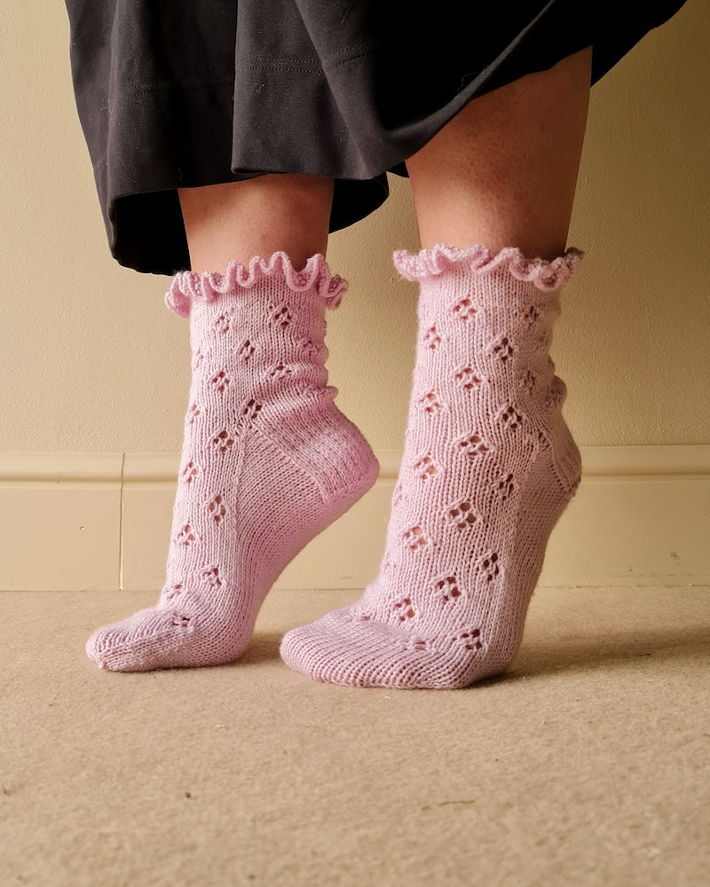 Chaussettes de danseuse du milieu de l’été | chaussettes à volants enchanteresses avec Cashmere Premium 