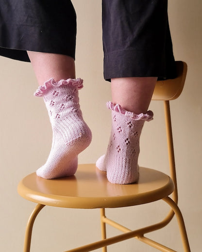 Chaussettes de danseuse du milieu de l’été | chaussettes à volants enchanteresses avec Cashmere Premium 