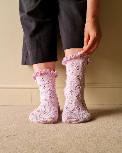 Chaussettes de danseuse du milieu de l’été | chaussettes à volants enchanteresses avec Cashmere Premium 