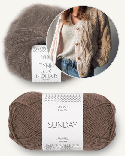 Minou Cardigan von Luisa Rehkopf mit Sunday und Tynn Silk Mohair von Sandnes Garn 10