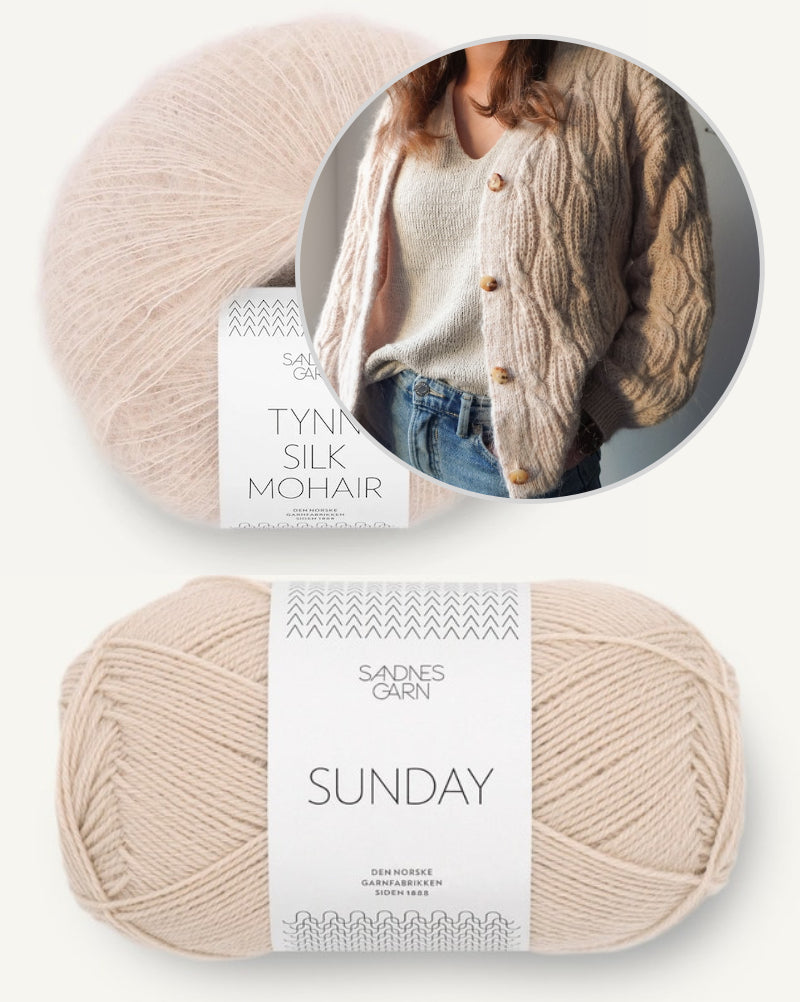 Minou Cardigan von Luisa Rehkopf mit Sunday und Tynn Silk Mohair von Sandnes Garn 8