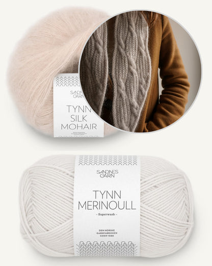 Luisa Rehkopf Minou Schal mit Tynn Merinoull und Tynn Silk Mohair von Sandnes Garn 10