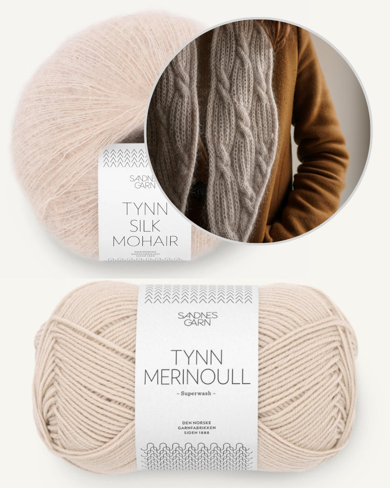 Luisa Rehkopf Minou Schal mit Tynn Merinoull und Tynn Silk Mohair von Sandnes Garn 11