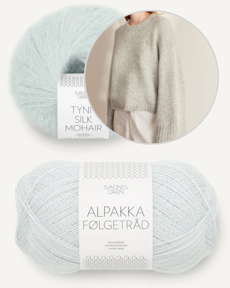 Sandnes Kollektion 2409 Molly Sweater mit Alpakka Folgetrad und Tynn Silk Mohair 10