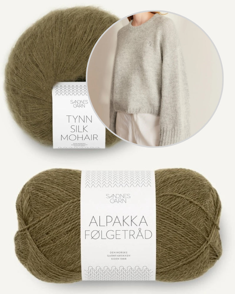 Sandnes Kollektion 2409 Molly Sweater mit Alpakka Folgetrad und Tynn Silk Mohair 11