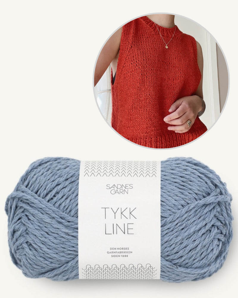 Novemberknits Montpellier Top mit Tykk Line von Sandnes Garn 8