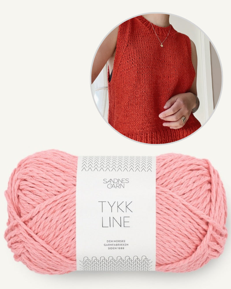 Novemberknits Montpellier Top mit Tykk Line von Sandnes Garn 9