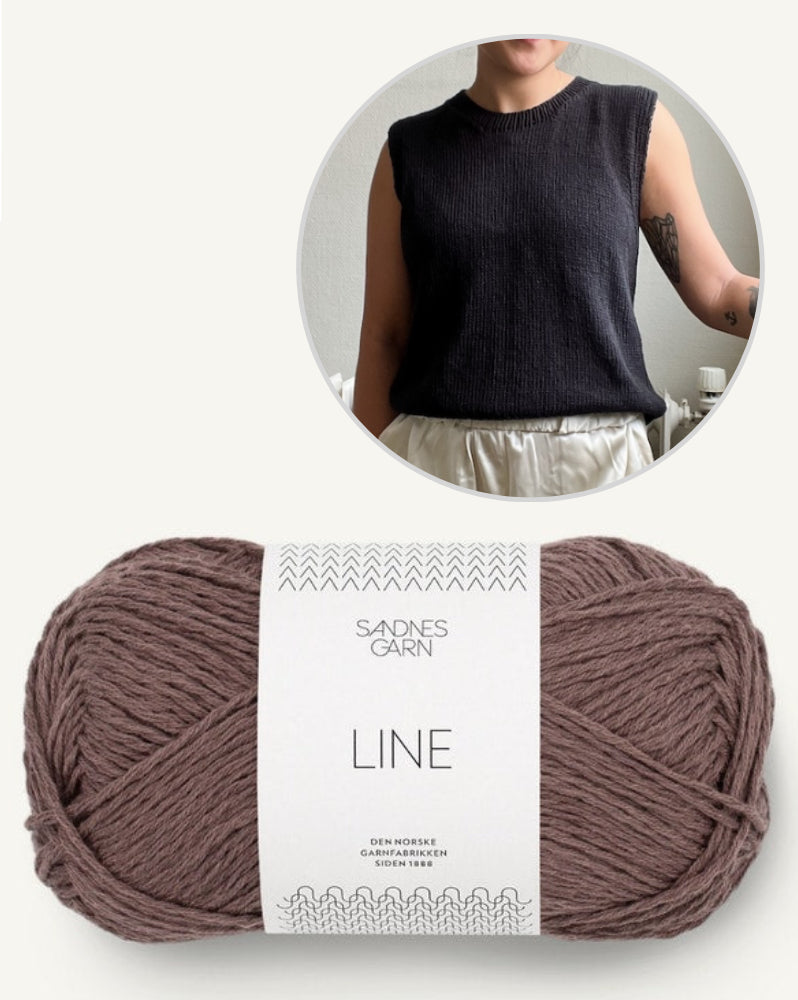 Montpellier Top light von Novemberknits mit Line von Sandnes Garn 8