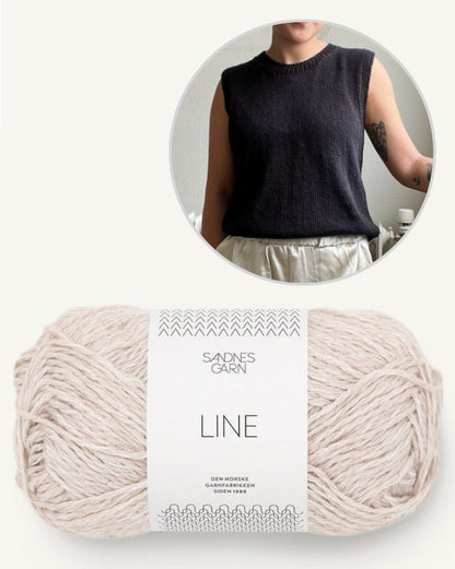 Montpellier Top light von Novemberknits mit Line von Sandnes Garn 6