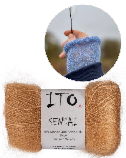 Chauffe-mains brume matinale | avec les instructions gratuites de Sensai de ITO Yarn 