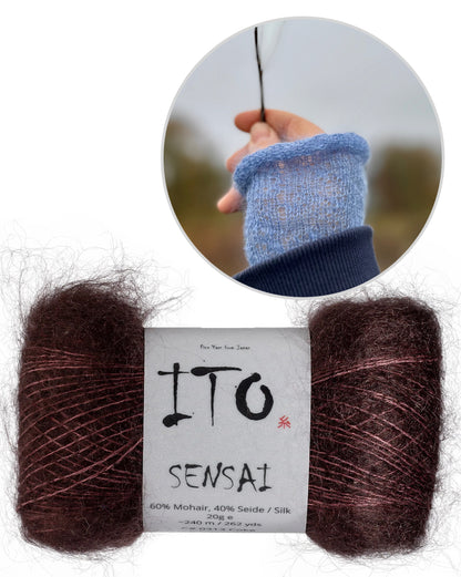 Chauffe-mains brume matinale | avec les instructions gratuites de Sensai de ITO Yarn 