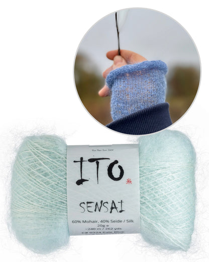 Chauffe-mains brume matinale | avec les instructions gratuites de Sensai de ITO Yarn 