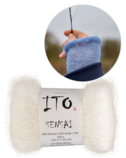 Chauffe-mains brume matinale | avec les instructions gratuites de Sensai de ITO Yarn 