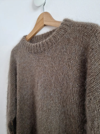 Moss Haven Sweater vin Woodlandsknits mit drei Fäden Sensai von ITO Yarn 2