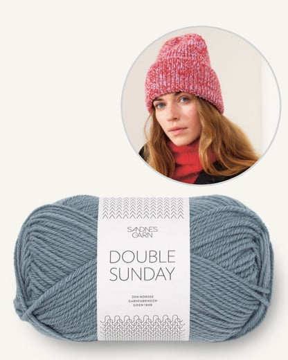 Sandnes Kollektion 2403 Must-Have Beanie mit Double Sunday Farbe abendhimmel