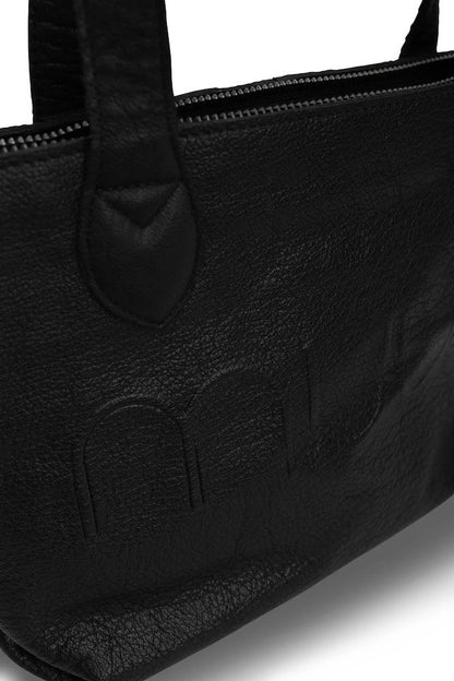 muud, Laura Mini Tasche, schwarz, Detail Henkel