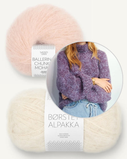 Sandnes Kollektion 2409 Noa Sweater mit Ballerina Chunky Mohair und Borstet Alpakka 3