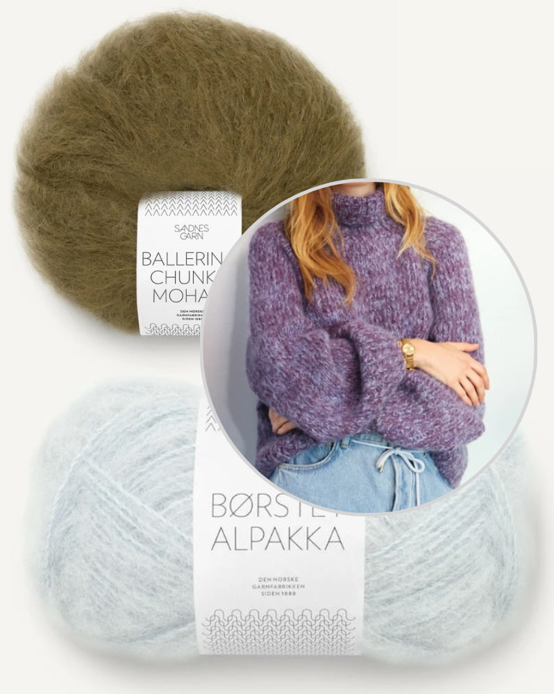 Sandnes Kollektion 2409 Noa Sweater mit Ballerina Chunky Mohair und Borstet Alpakka 4