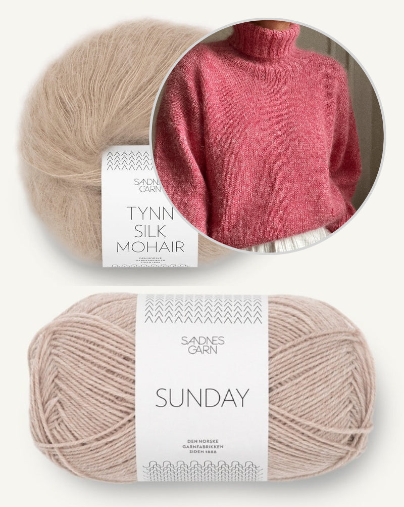 Noma Sweater von Novemberknits mit Sunday und Tynn Silk Mohair von Sandnes Garn 9