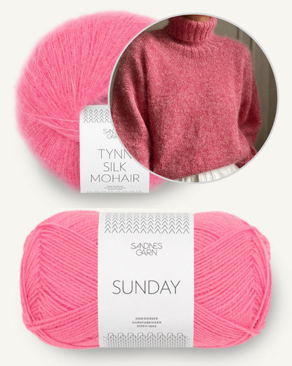 Noma Sweater von Novemberknits mit Sunday und Tynn Silk Mohair von Sandnes Garn 6