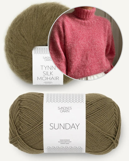 Noma Sweater von Novemberknits mit Sunday und Tynn Silk Mohair von Sandnes Garn 12