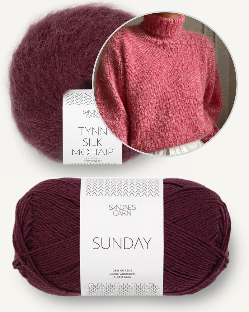 Noma Sweater von Novemberknits mit Sunday und Tynn Silk Mohair von Sandnes Garn 11