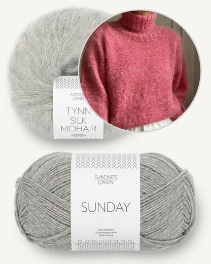 Noma Sweater von Novemberknits mit Sunday und Tynn Silk Mohair von Sandnes Garn 8