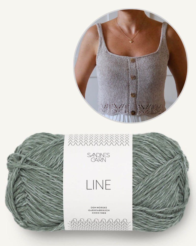 Nostalgia Top von Auguste Knit mit Gratisanleitung aus Line von Sandnes Garn 12