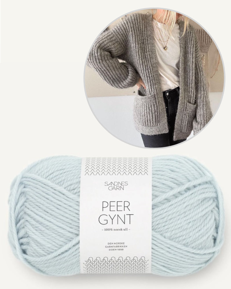 PetiteKnit November Jacket mit Peer Gynt von Sandnes Garn 20