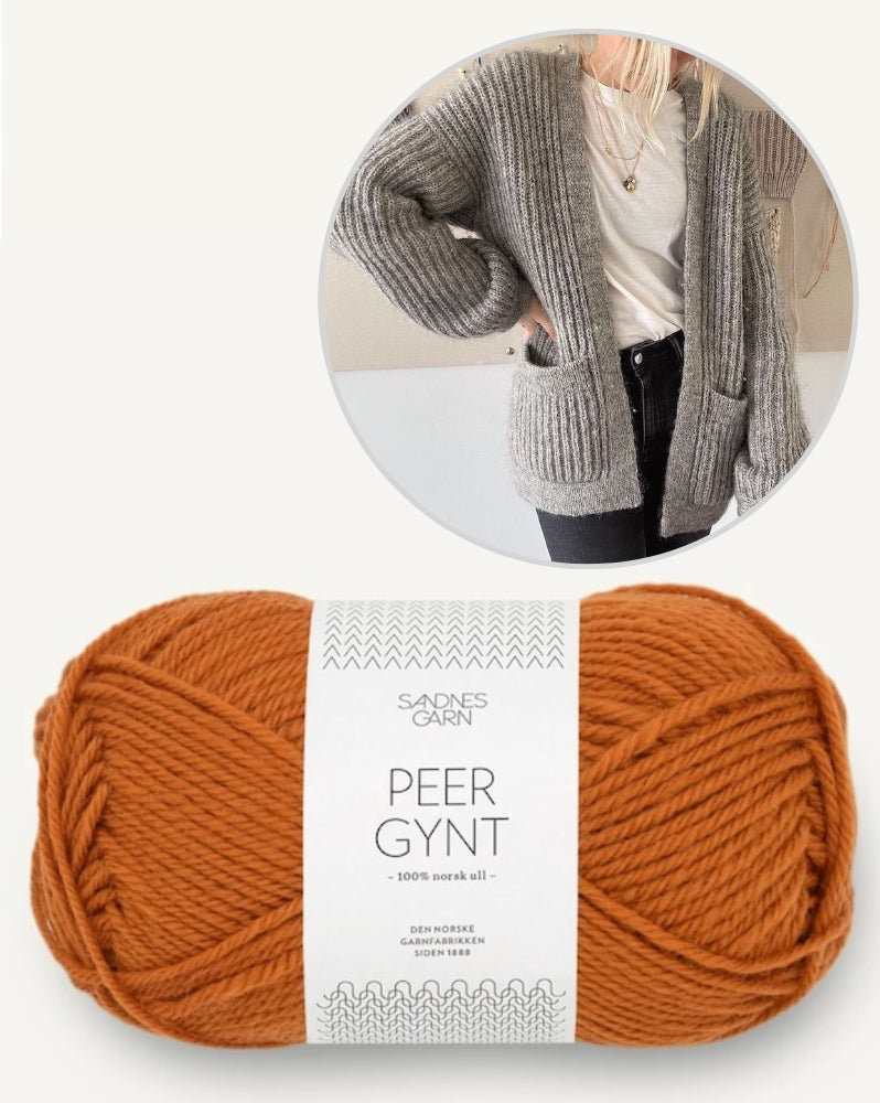 PetiteKnit November Jacket mit Peer Gynt von Sandnes Garn 19