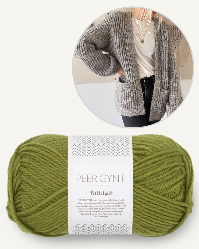 PetiteKnit November Jacket mit Peer Gynt von Sandnes Garn 18