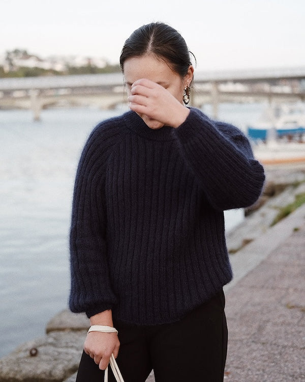 Novemberknits Eira Sweater mit Sunday und Tynn Silk Mohair von Sandnes Garn 3