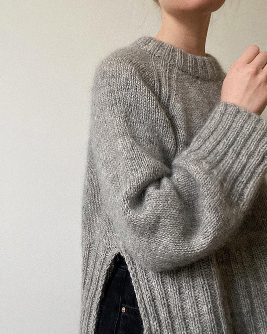 Novemberknits Eun Sweater mit Alpakka und Tynn Silk Mohair von Sandnes Garn 1