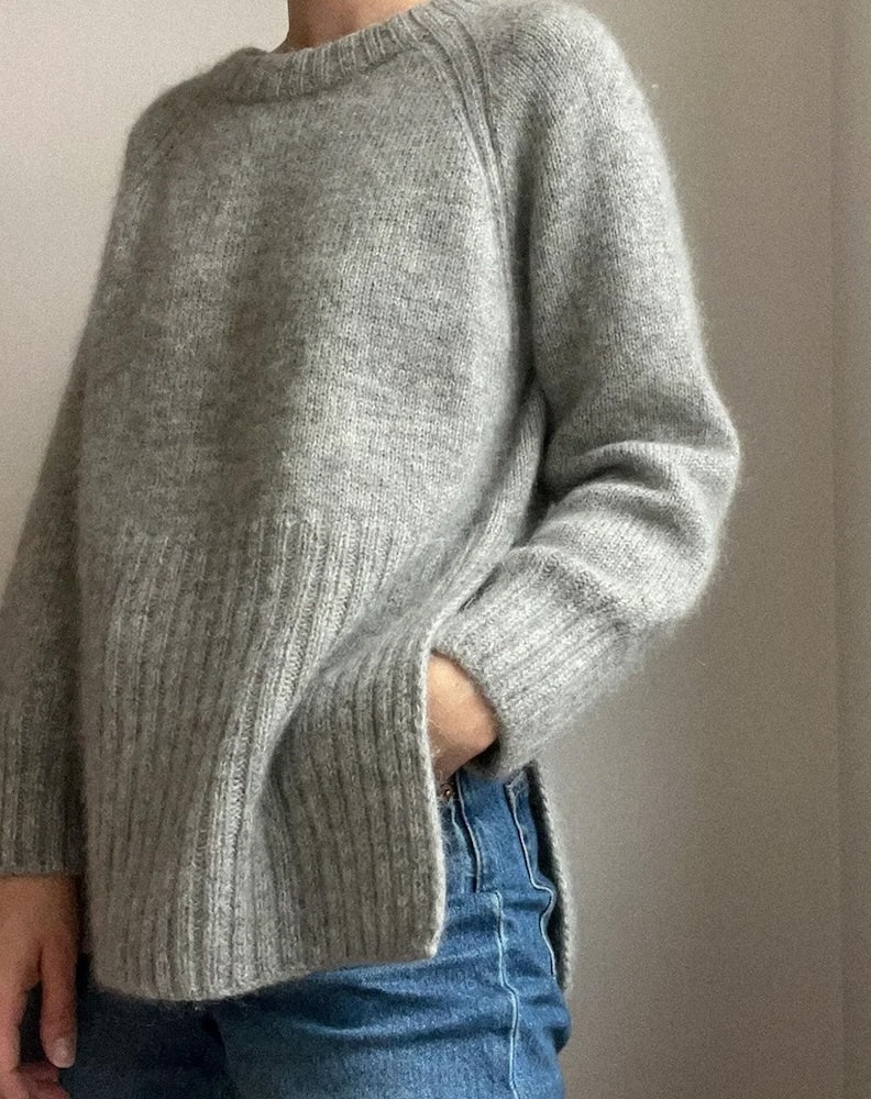 Novemberknits Eun Sweater Light mit Tynn Peer Gynt und Tynn Silk Mohair von Sandnes Garn 1