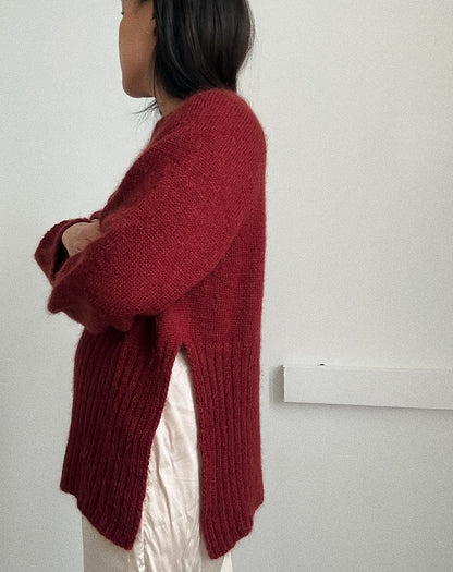 Novemberknits Eun Sweater Light mit Tynn Peer Gynt und Tynn Silk Mohair von Sandnes Garn 3