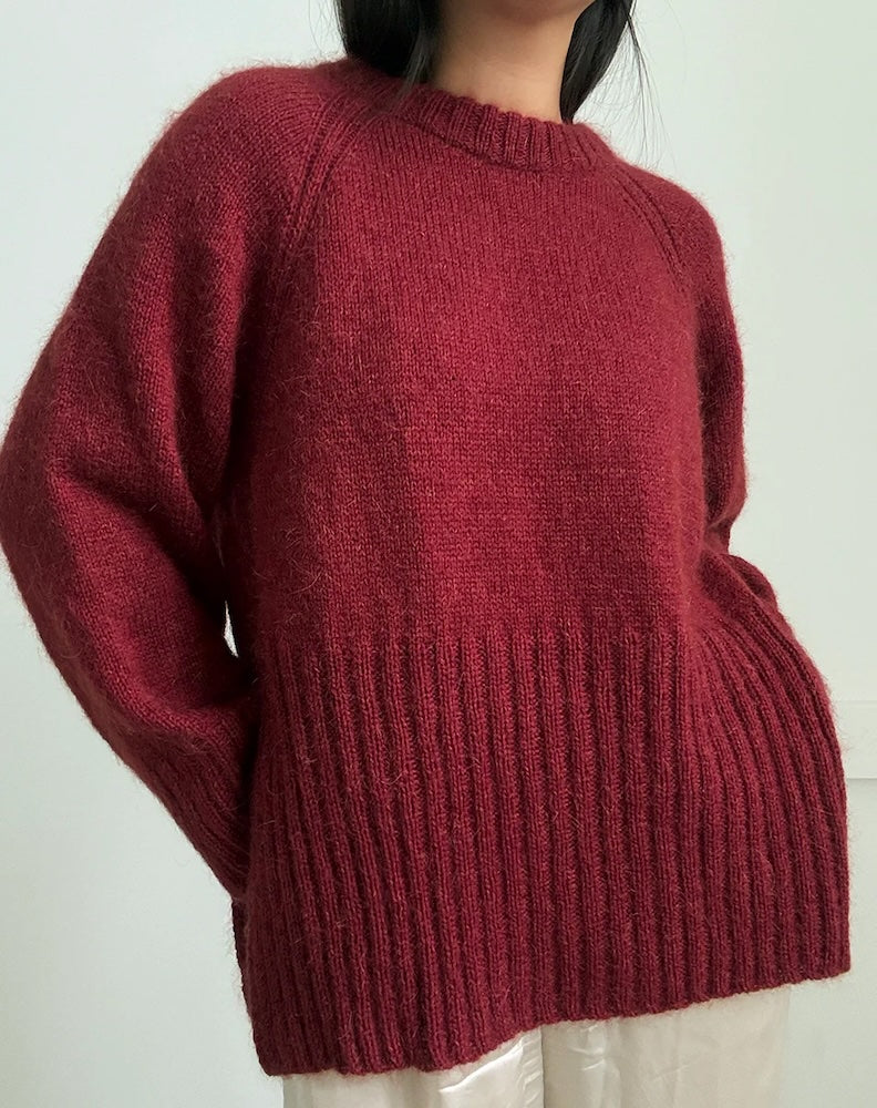 Novemberknits Eun Sweater Light mit Tynn Peer Gynt und Tynn Silk Mohair von Sandnes Garn 4