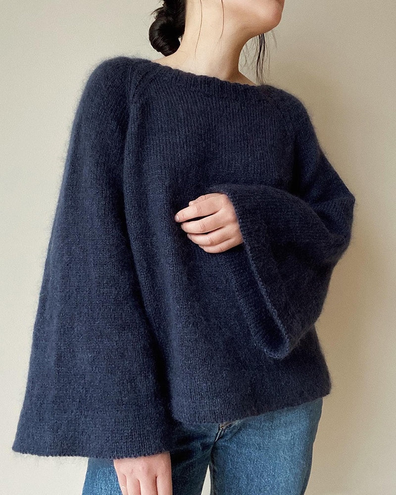 Joo Sweater von Novemberknits mit Sunday und Tynn Silk Mohair von Sandnes Garn 1