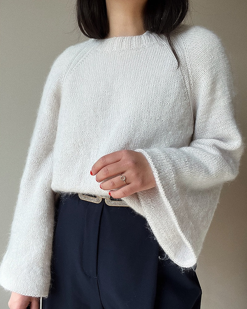 Joo Sweater von Novemberknits mit Sunday und Tynn Silk Mohair von Sandnes Garn 3