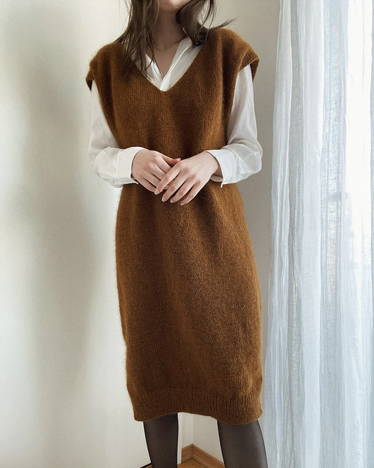 Novemberknits Komorebi Dress aus Sunday und Tynn Silk Mohair von Sandnes Garn 1