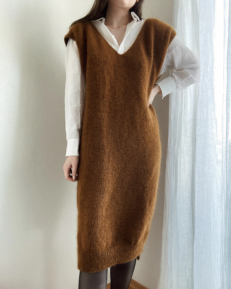 Novemberknits Komorebi Dress aus Sunday und Tynn Silk Mohair von Sandnes Garn 3