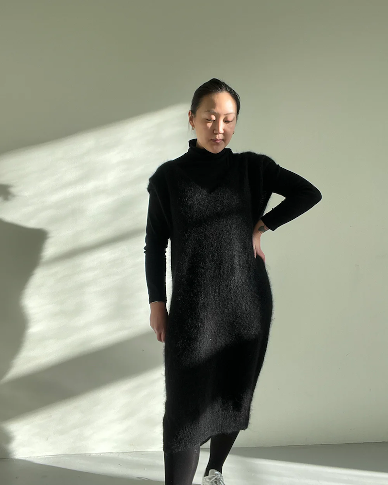 Novemberknits Komorebi Dress aus Sunday und Tynn Silk Mohair von Sandnes Garn 6