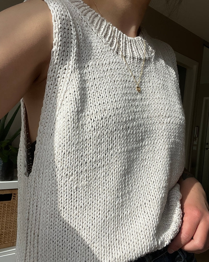 Novemberknits Montpellier Top mit Tykk Line von Sandnes Garn 4