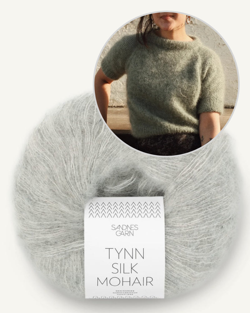 Shine Short Sleeve von Novemberknits mit Tynn Silk Mohair von Sandnes Garn 9