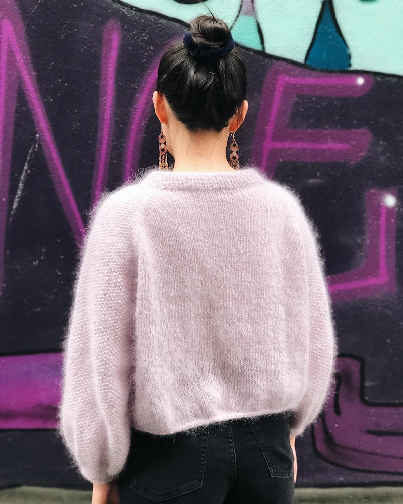 Shine Sweater von novemberknits mit Tynn Silk Mohair von Sandnes Garn 4