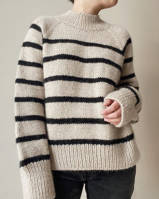 Novemberknits Sunde Winter Sweater mit Peer Gynt und Tynn Silk Mohair von Sandnes Garn 1