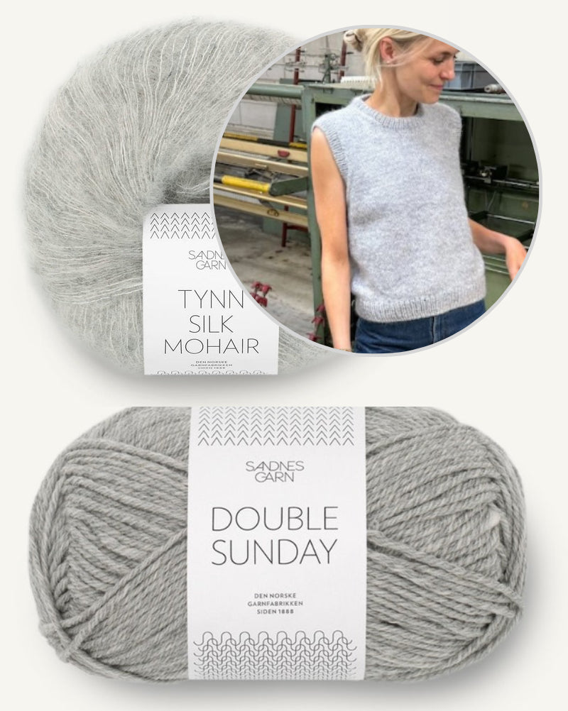 Novice Slipover | Basic Pullunder mit Double Sunday und Tynn Silk Mohair