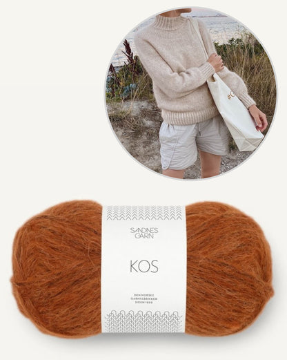 PetiteKnit Novice Sweater mit Kos von Sandnes Garn 9