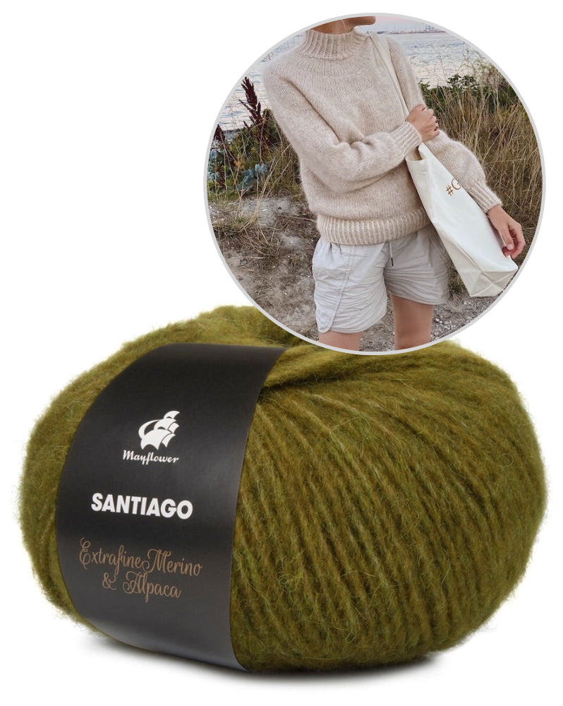 PetiteKnit Novice Sweater mit Santiago von Mayflower Denmark 8