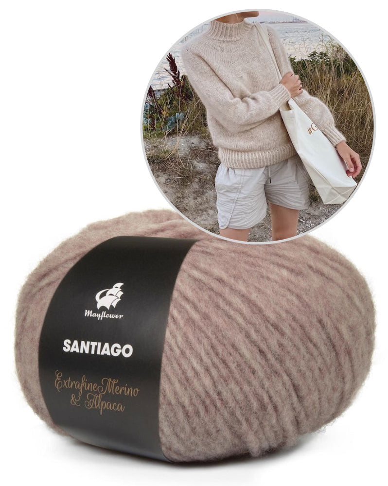 PetiteKnit Novice Sweater mit Santiago von Mayflower Denmark 2